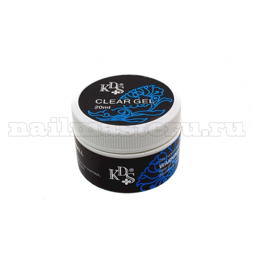 Прозрачный конструирующий уф гель повышенной вязкости - KDS Clear uv gel 20 ml.