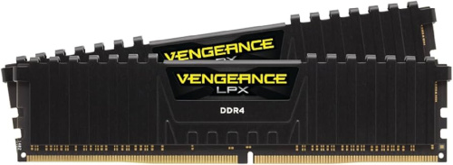 Оперативная память Corsair Vengeance LPX [CMK32GX4M2E3200C16] 32 ГБ [DDR4, 16 ГБx2 шт, 3200 МГц, 16(CL)-20-20-38]